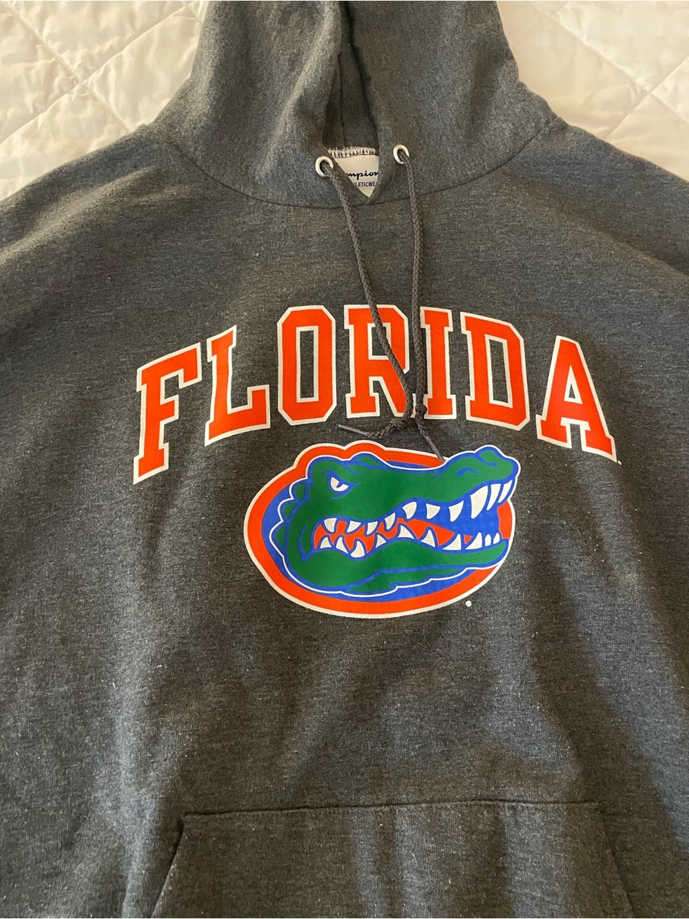 Men’s XL Champion Dark Gray Florida Gators NCAA tailgate Crewneck Hoodie